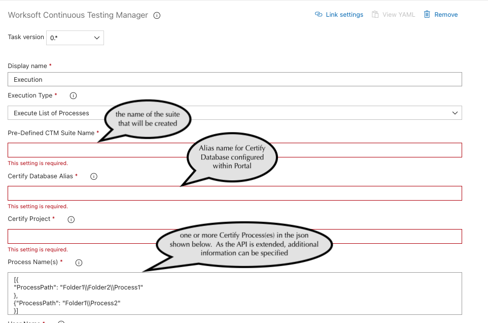 Automation via List of Processes