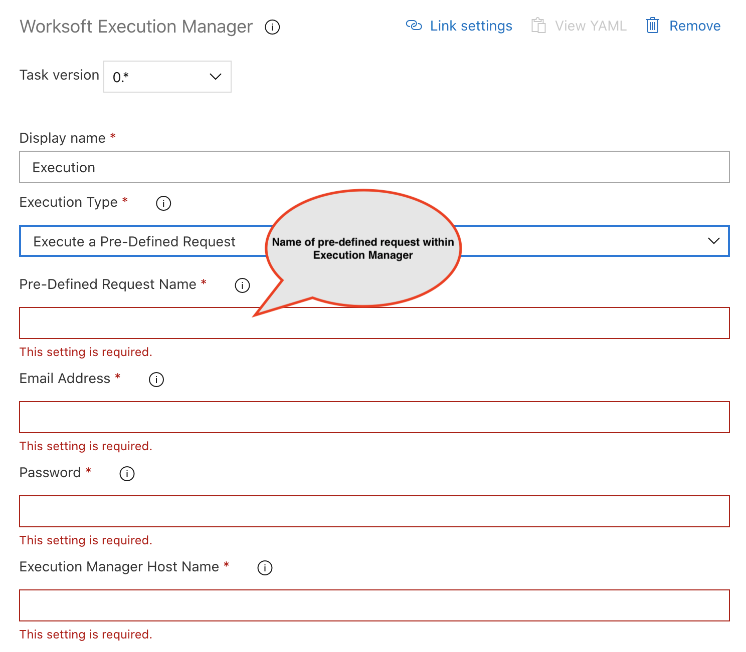 Automation via Pre-Defined Request